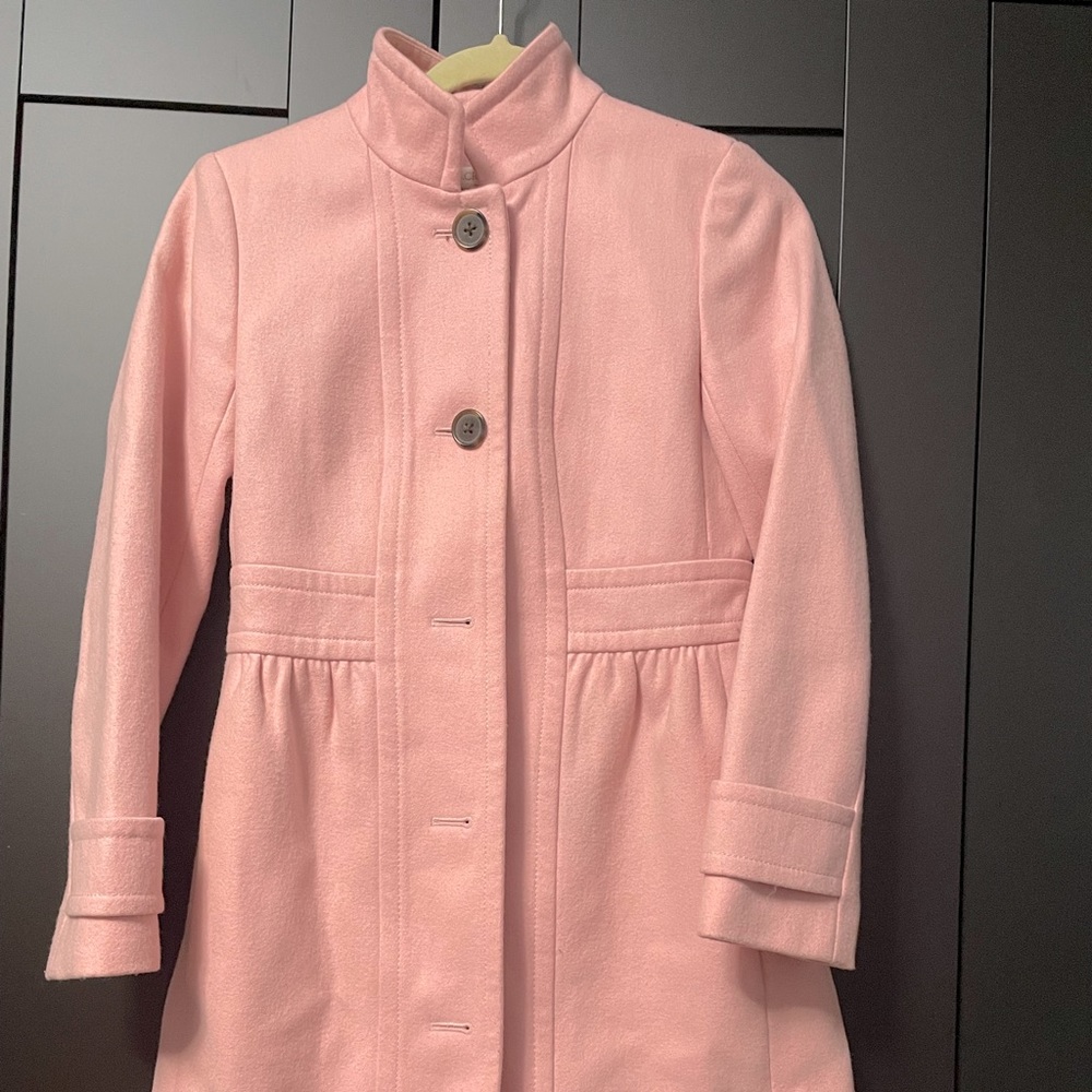 Jcrew Factory pink coat. Size 0P